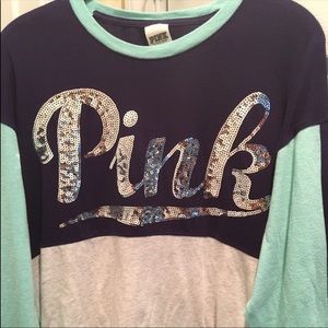 Pink glitter long sleeve